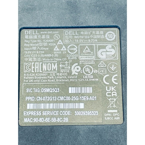 Dell Performance Dock WD19TB 180W 4K - Picture 11 of 16